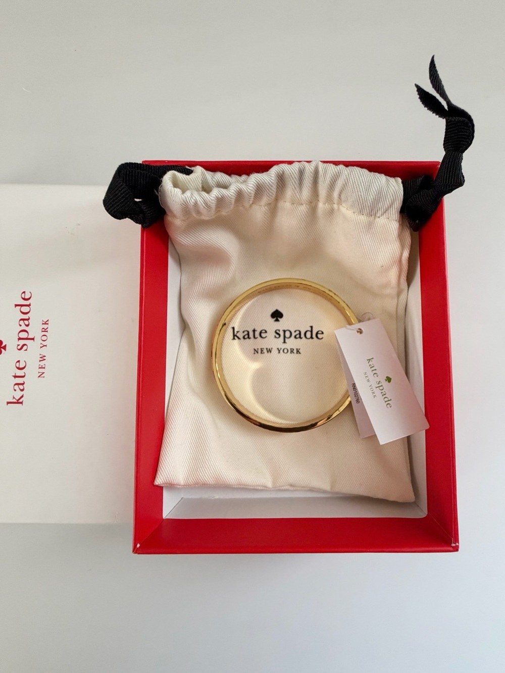 Kate Spade Gold Tone Enamel Bangle Bracelet - Picture 3 of 11